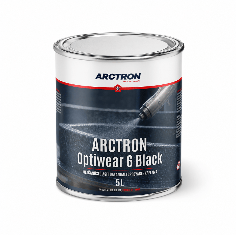 ARCTRON Optiwear 6 Black OLAĞANÜSTÜ ASİT DAYANIMLI SPREYABLE KAPLAMA 1 KG