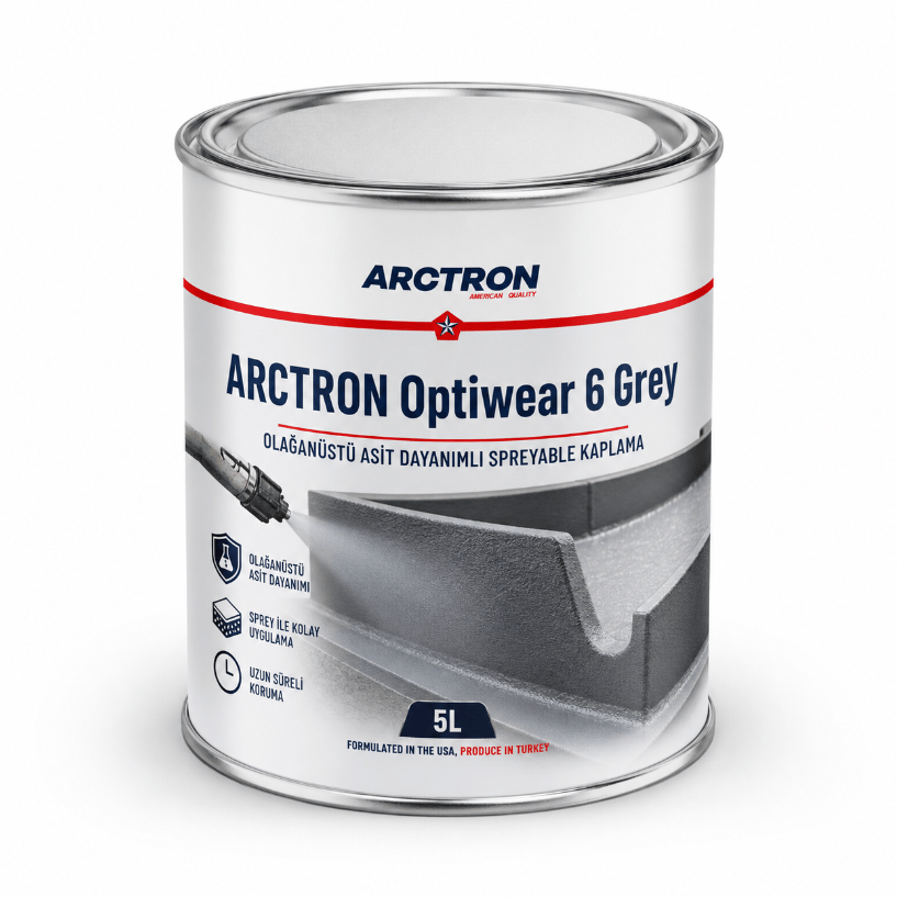 ARCTRON Optiwear 6 Grey OLAĞANÜSTÜ ASİT DAYANIMLI SPREYABLE KAPLAMA 1 KG