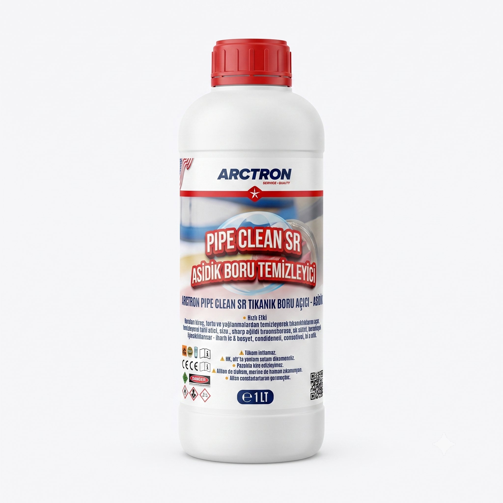 ARCTRON PIPE CLEAN SR Asidik Lavabo ve Gider Açıcı - 1 LT