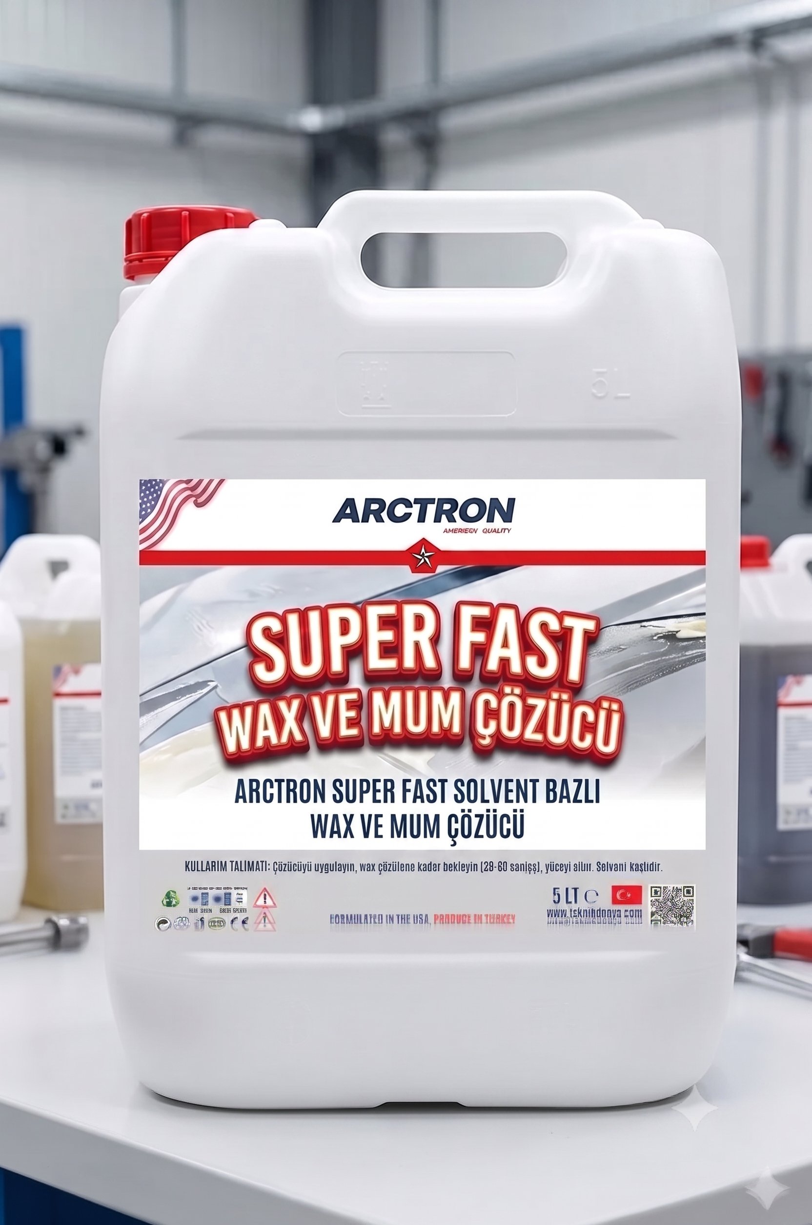 ARCTRON SÜPER FAST Solvent Bazlı Wax ve Mum Çözücü - 5 KG