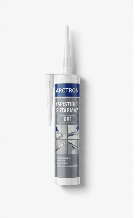 Arctron Yapıştırıcı Sızdırmaz Pu mastik 300 ml - Gri