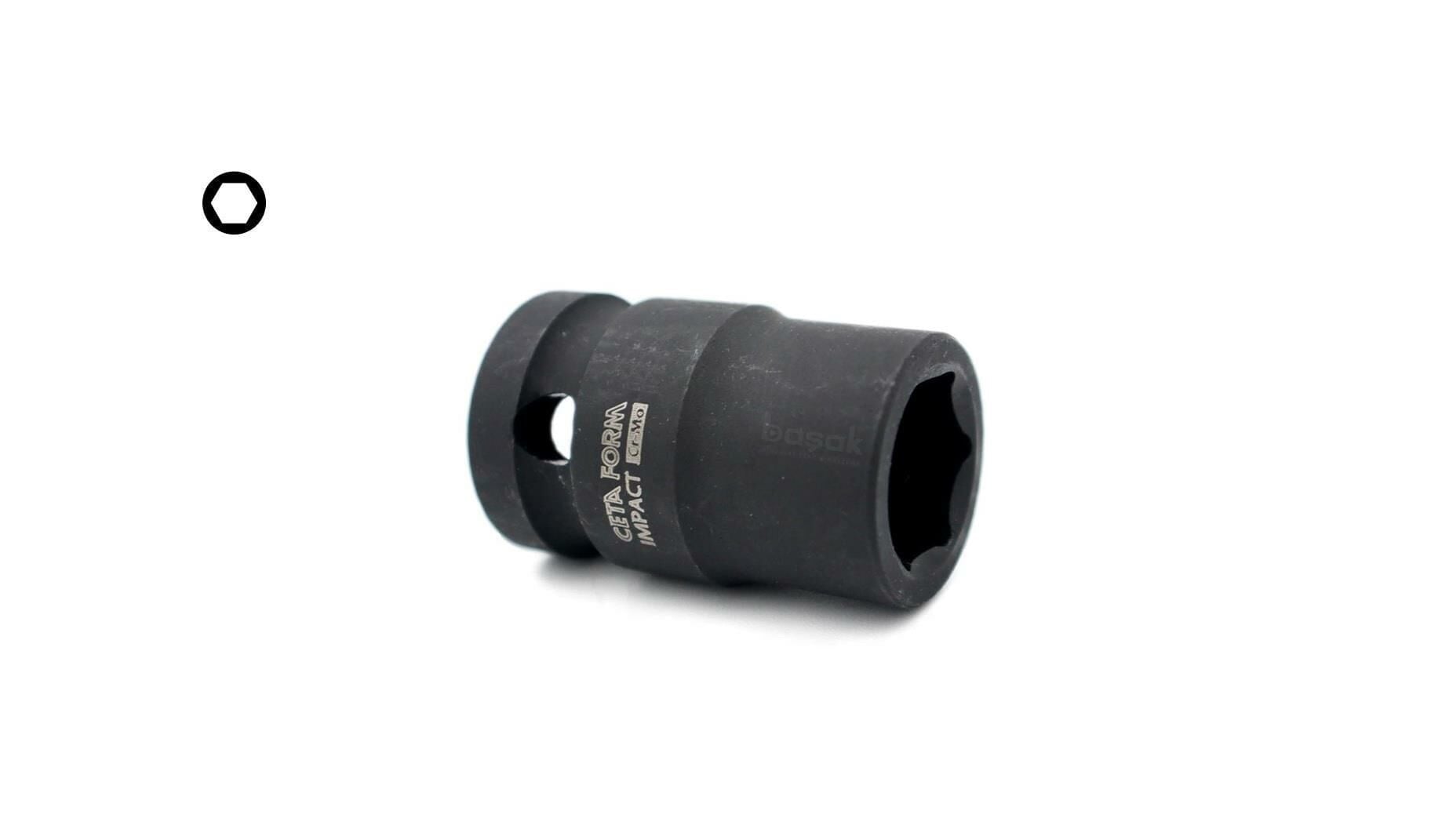 Ceta Form 1/2'' 6 Köşe Havalı Lokma Anahtar - 13 mm / Kartlı