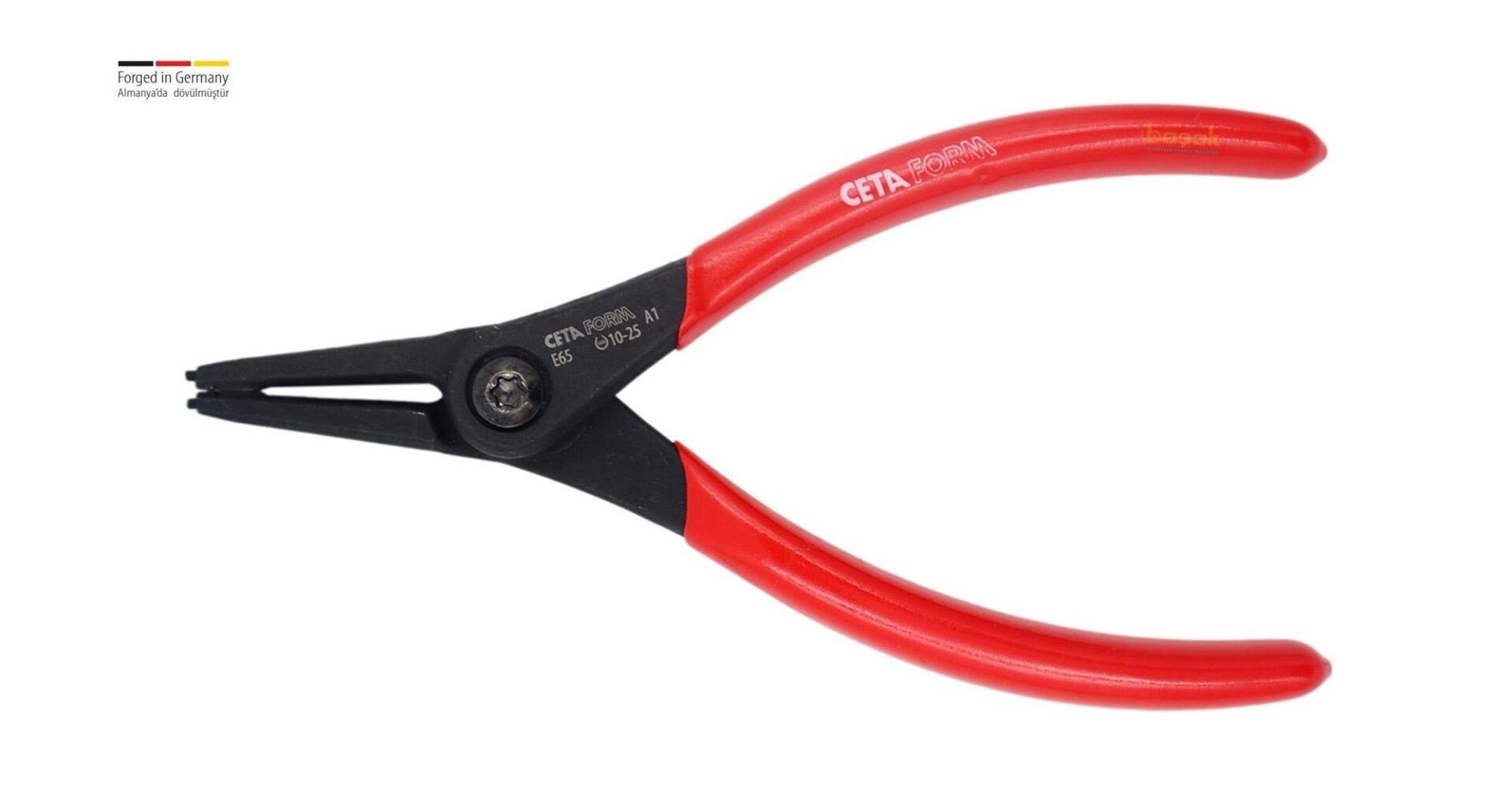 Ceta Form Dış Segman Pensesi /Düz Uç-Yaylı - 140 mm (10-25 mm)