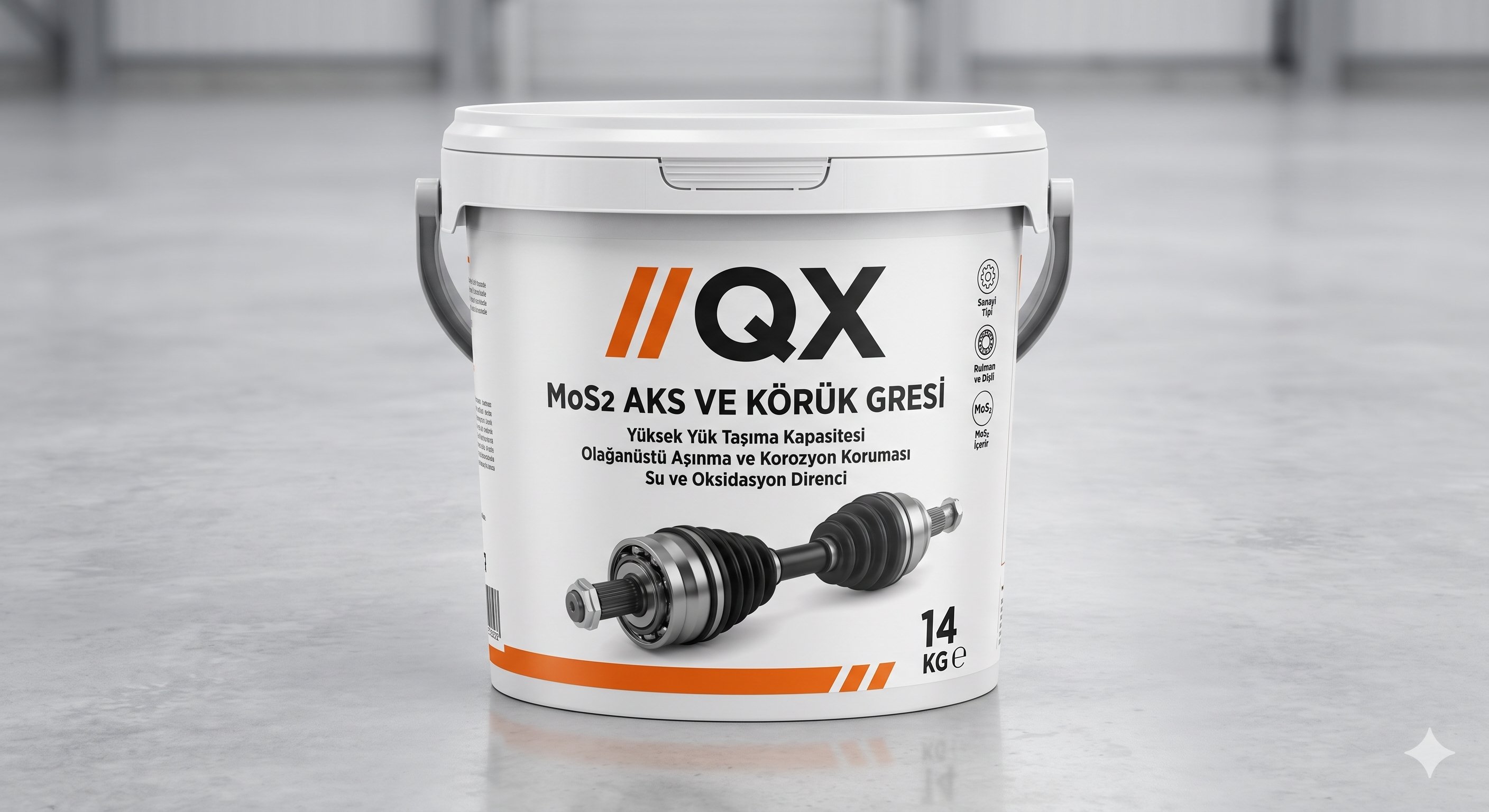 QX MOS2 Aks ve Körük Gresi - 1 KG