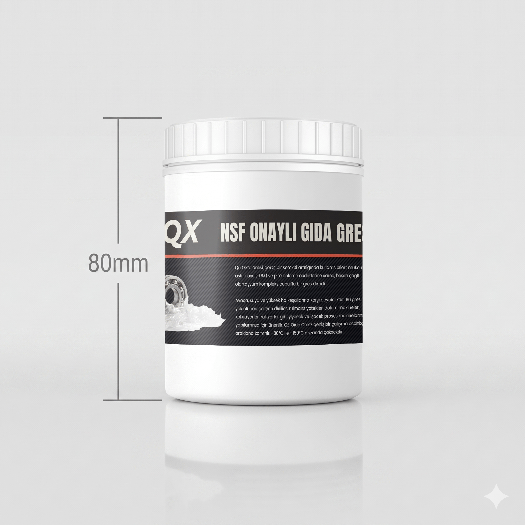 QX NSF Onaylı Gıda Gresi - 1 KG