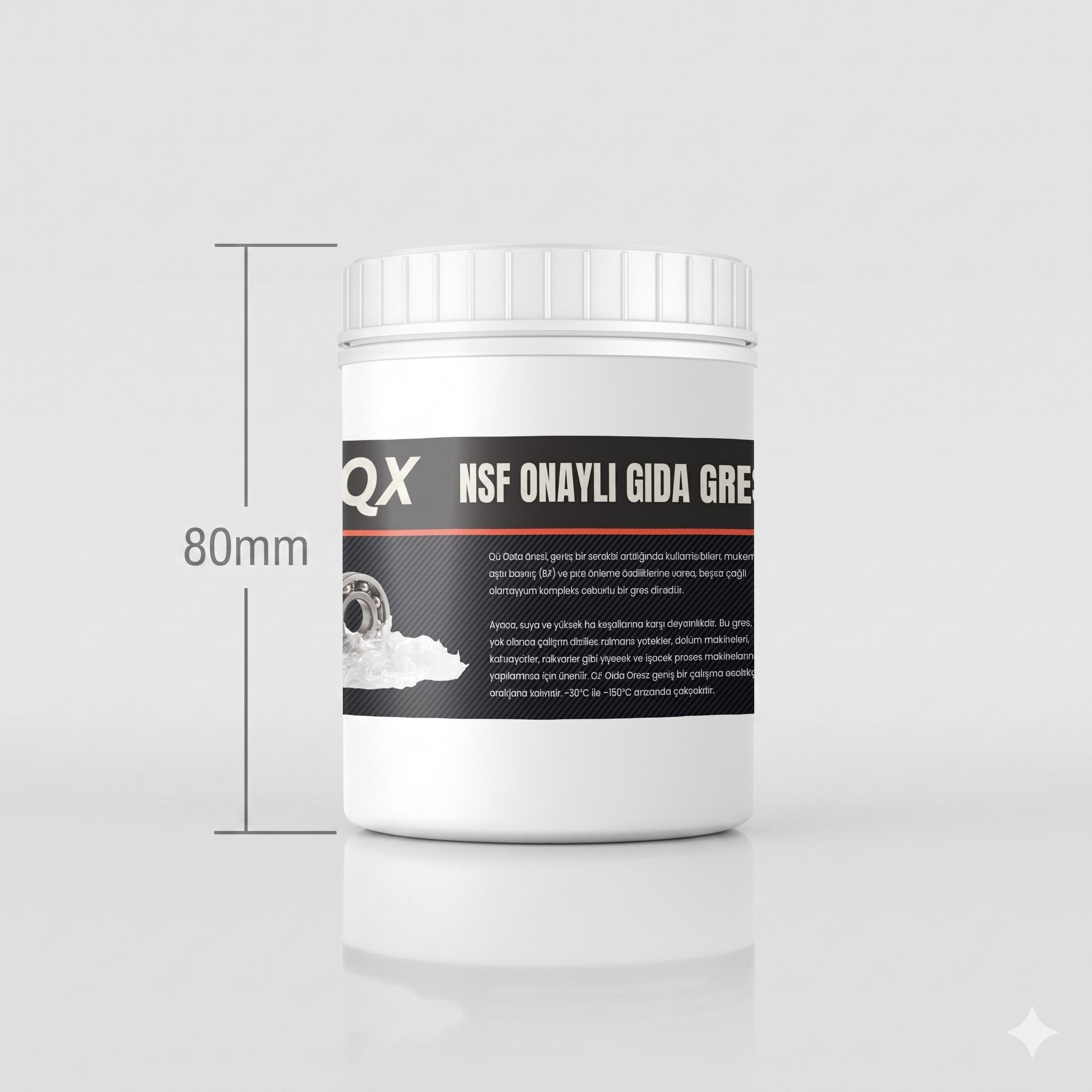 QX NSF Onaylı Gıda Gresi - 500 GR