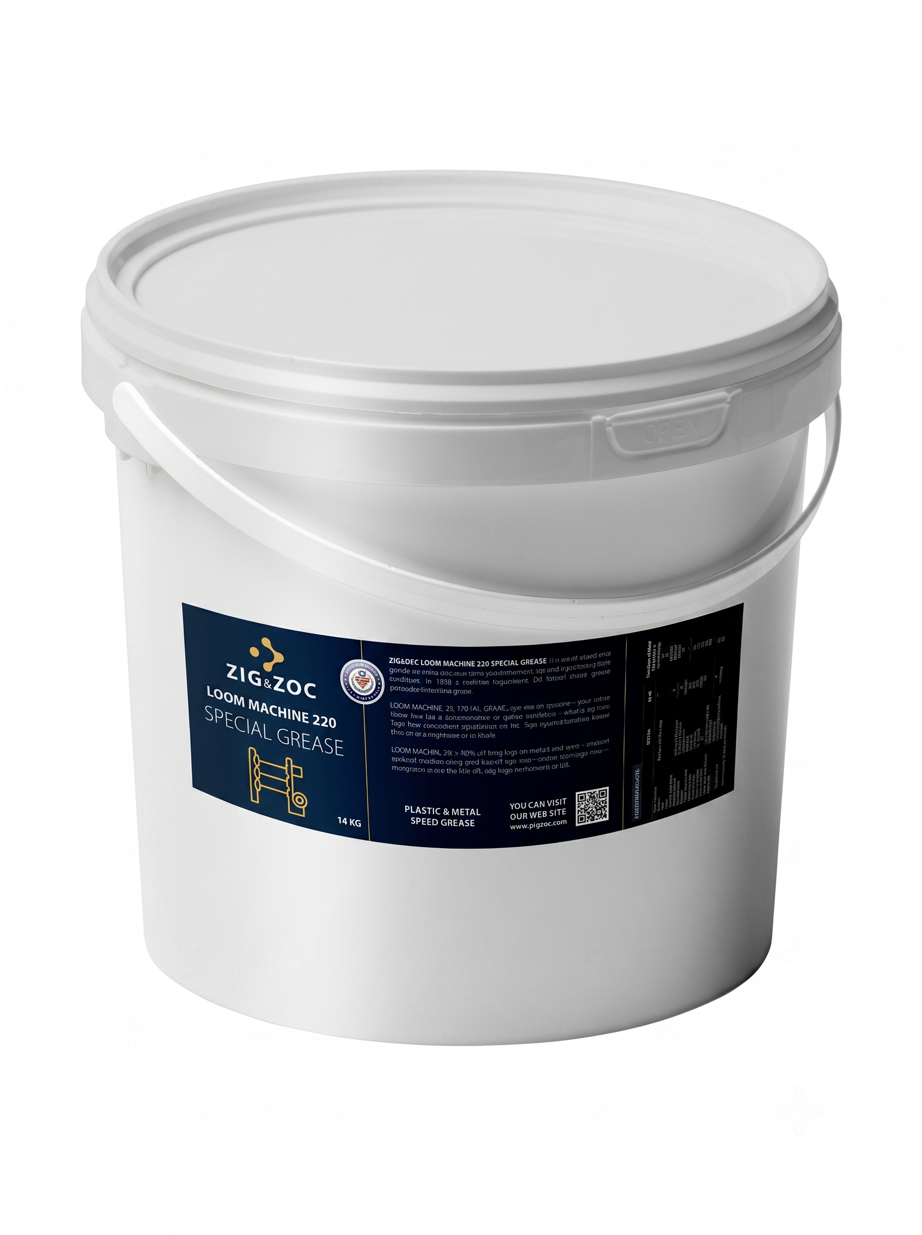 ZIG&ZOC Tekstil Dokuma Özel Tezgah Gresi - 14 KG