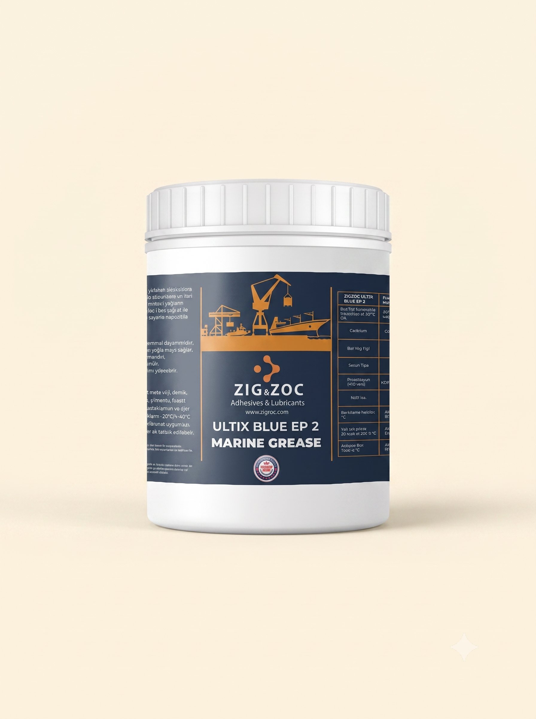 ZIG&ZOC ULTIX BLUE EP 2 Marin-Denizcilik Gresi - 1 KG