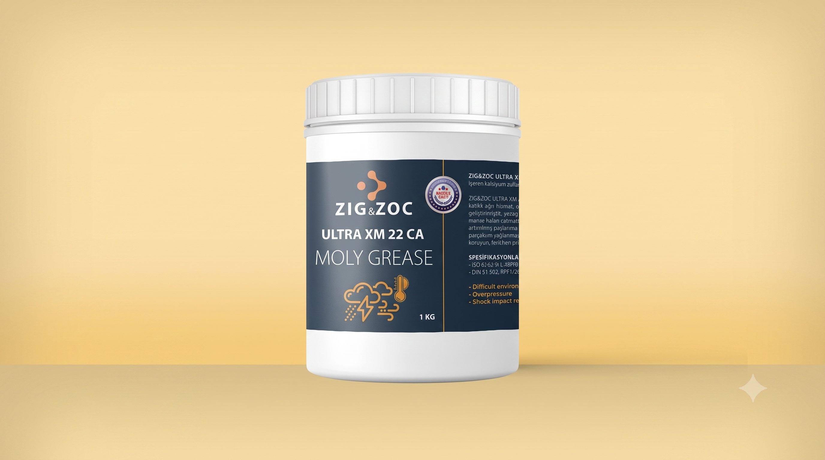 ZIG&ZOC ULTRA XM 22 CA Moly Kalsiyum Sülfanat Kompleks Gres - 1 KG