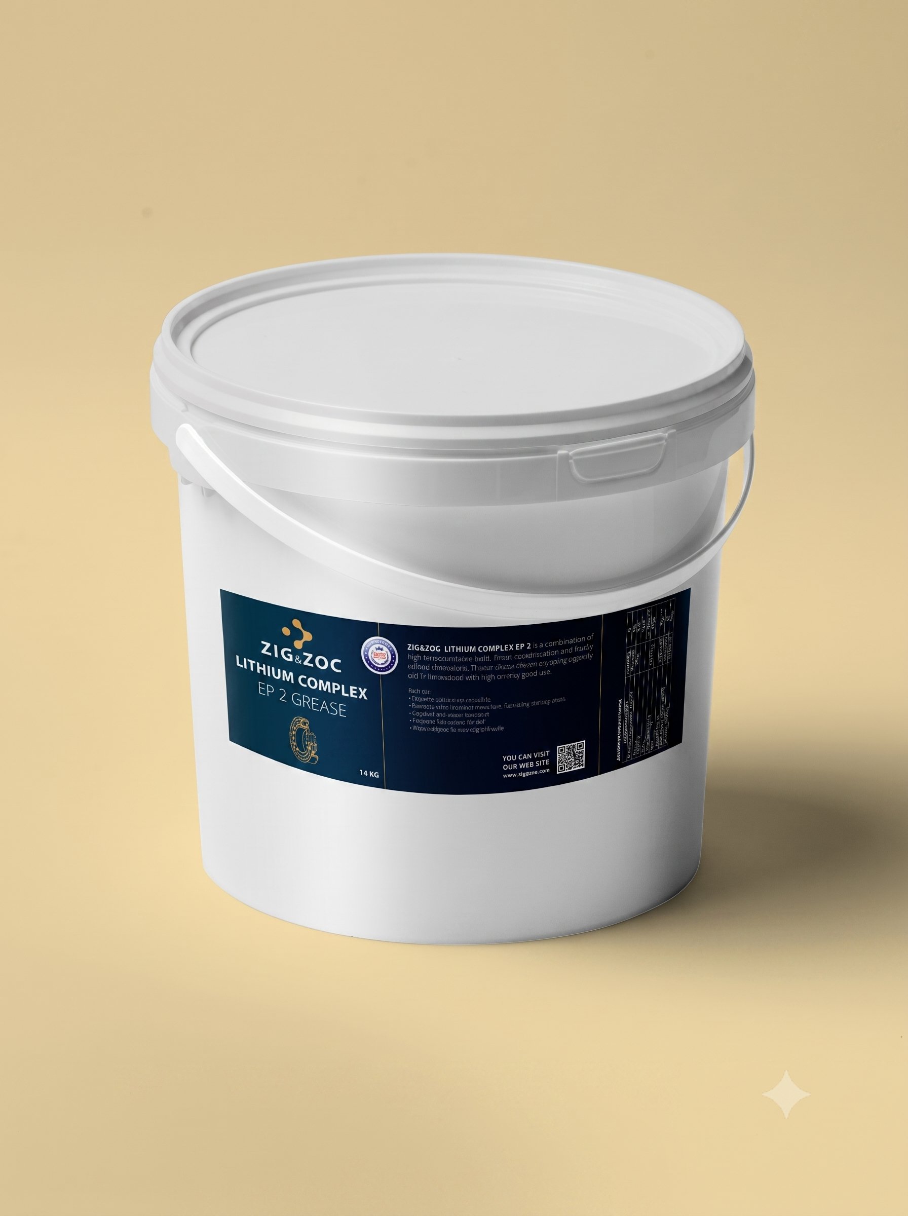 ZIG&ZOC Yüksek Isı Lityum Kompleks EP Gres - 14 KG