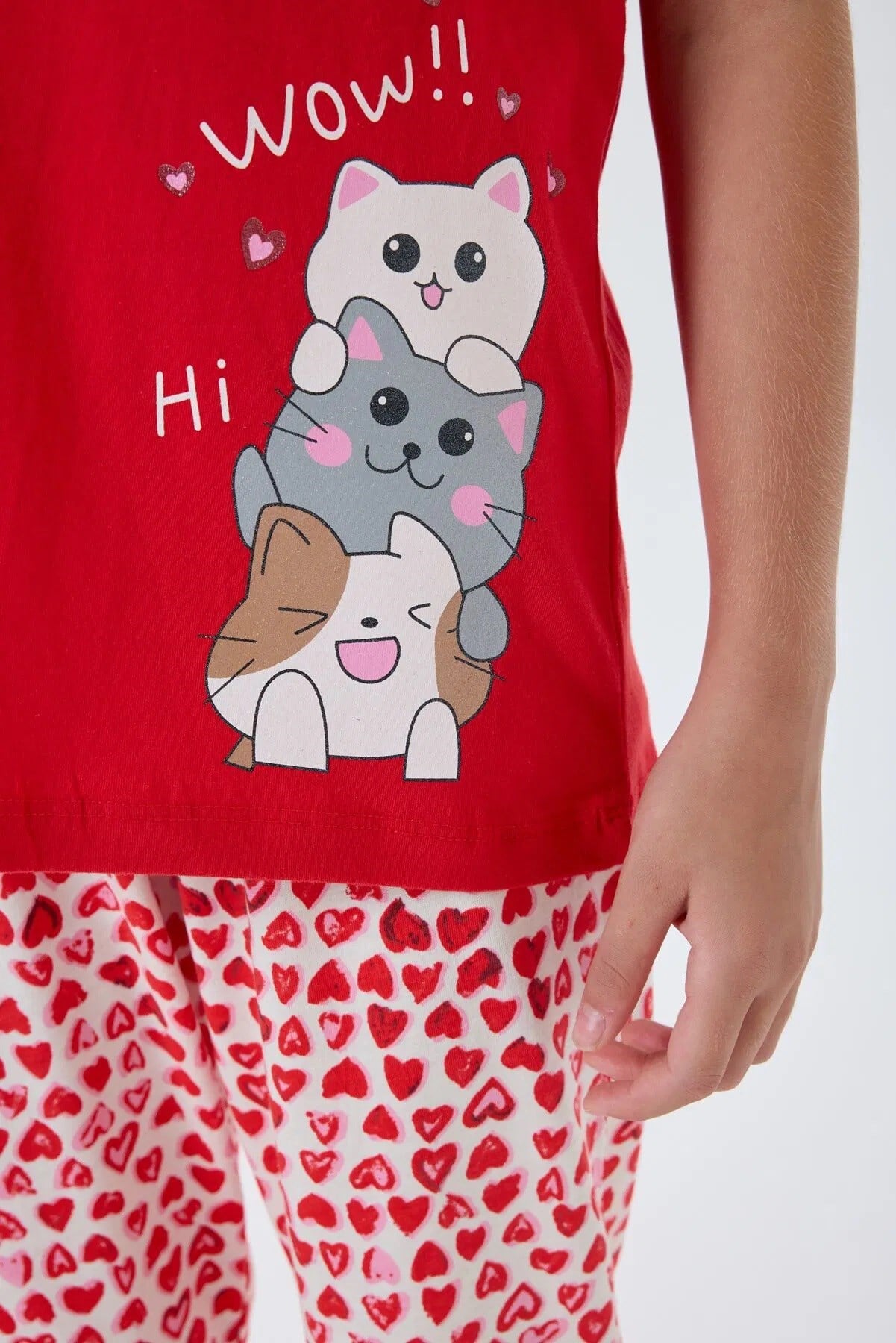 Arnetta Kız Çocuk Süprem Pijama Takımı Kırmızı