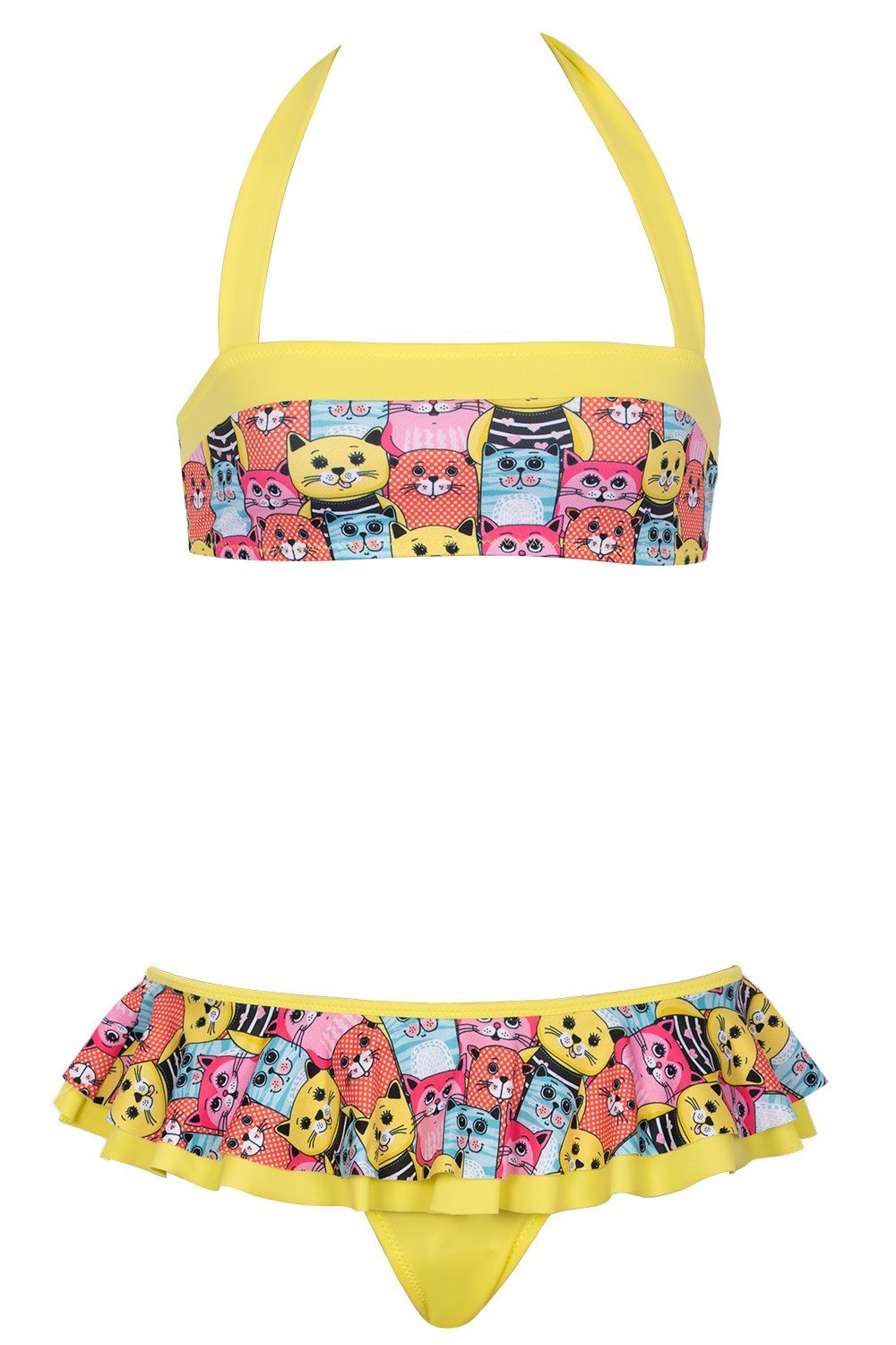 Kom Casper Kız Çocuk Bikini Sarı