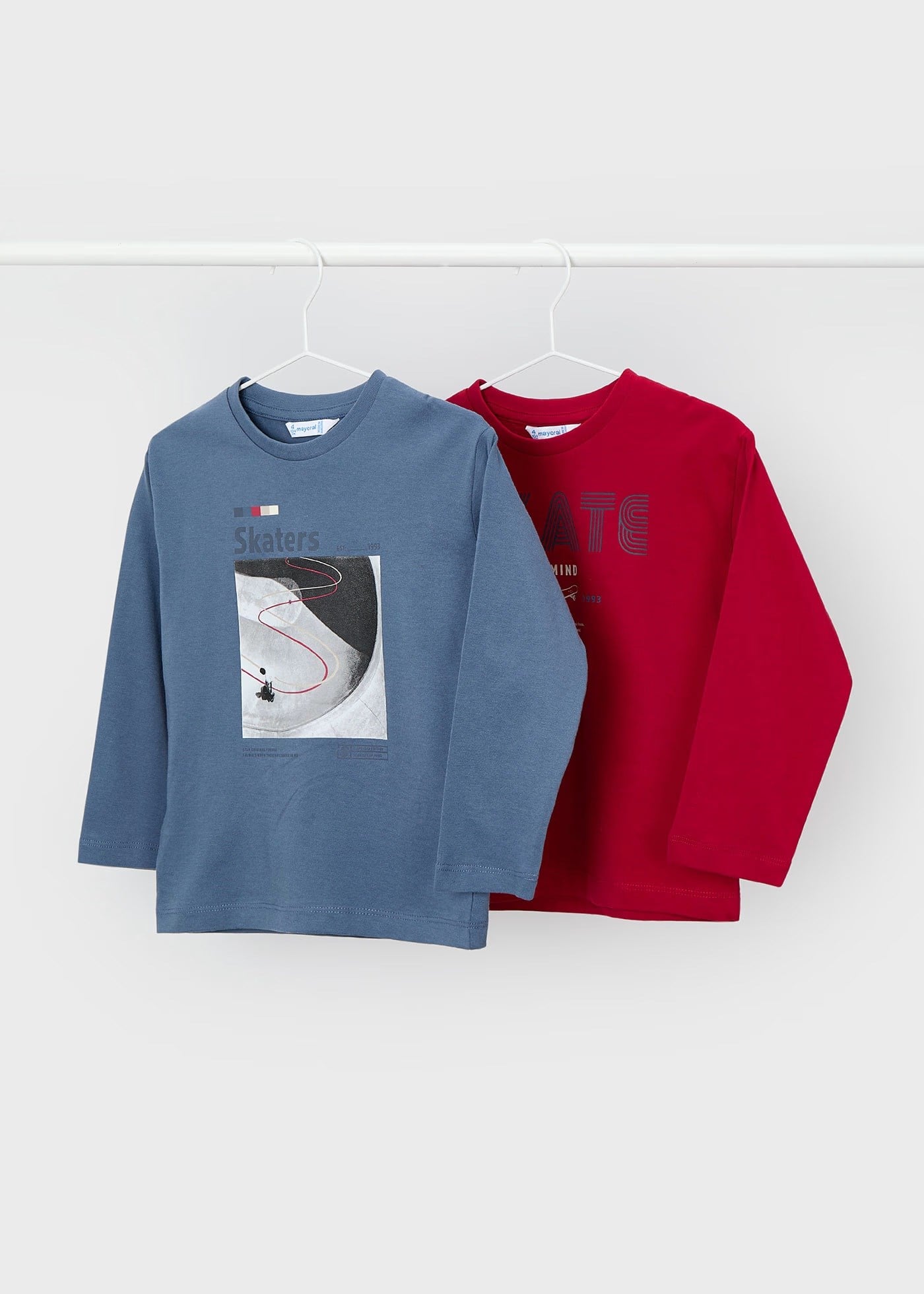 Mayoral Erkek Çocuk 2 Li Uzun Kollu T-Shirt Set 4091 Kırmızı