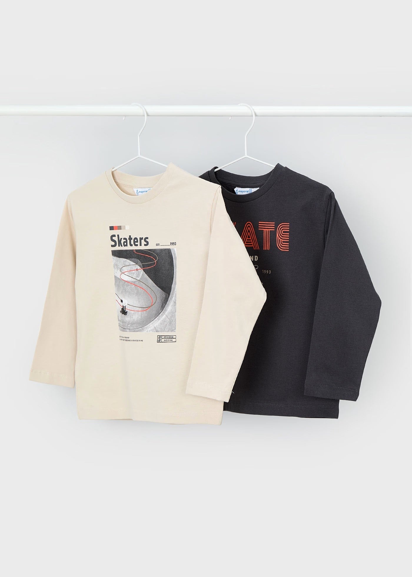 Mayoral Erkek Çocuk 2 Li Uzun Kollu T-Shirt Set 4091 Krem