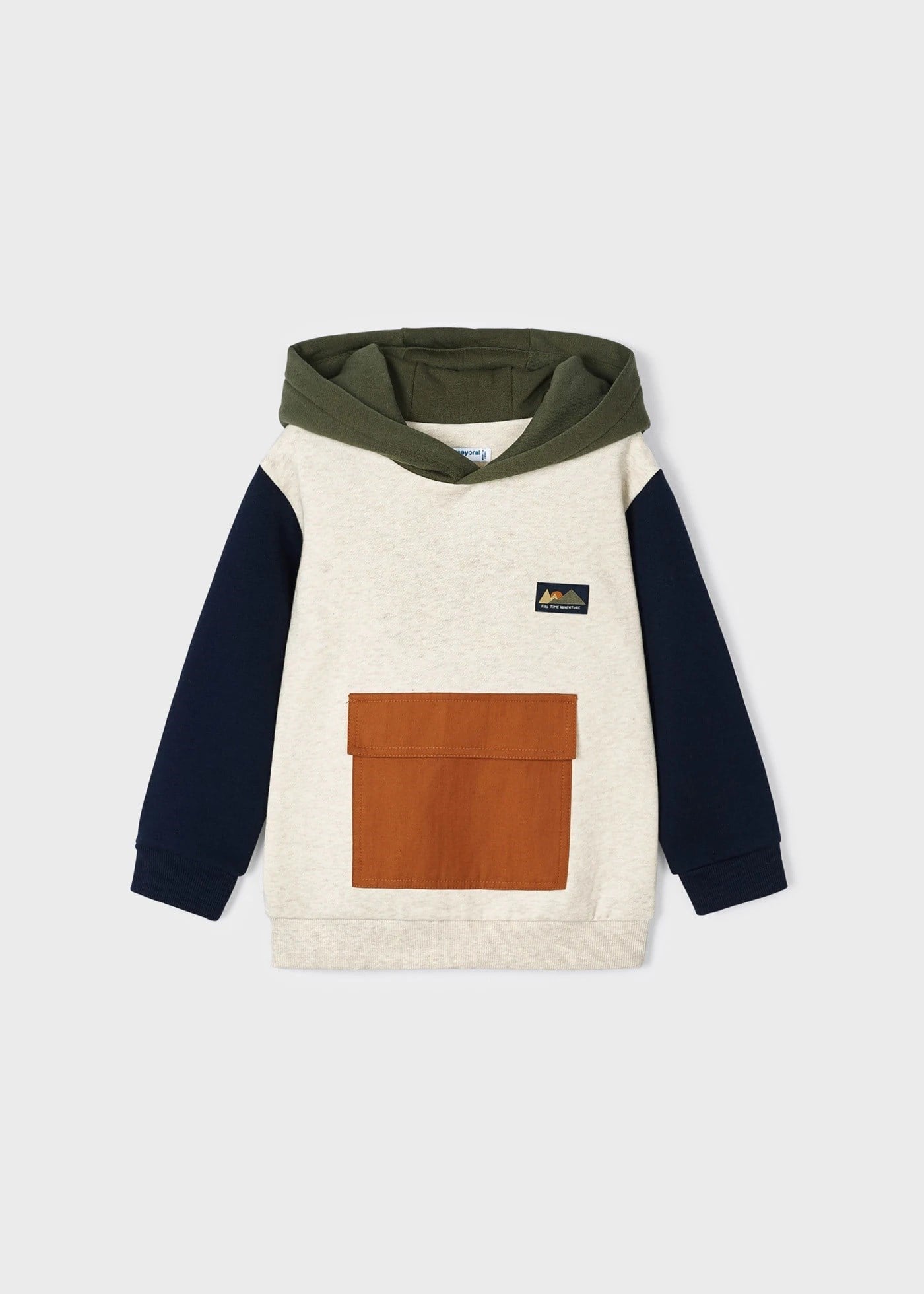 Mayoral Erkek Çocuk Kapşonlu Sweatshirt Bej