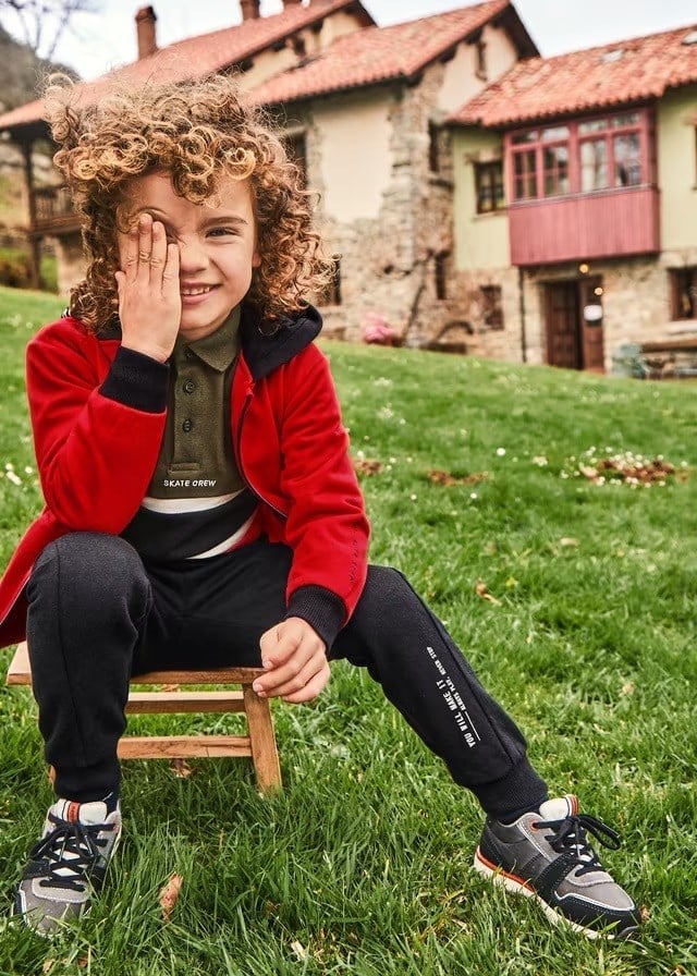 Mayoral Erkek Çocuk Peluş Alt - Üst Eşofman Takım 2 Altlı Kırmızı