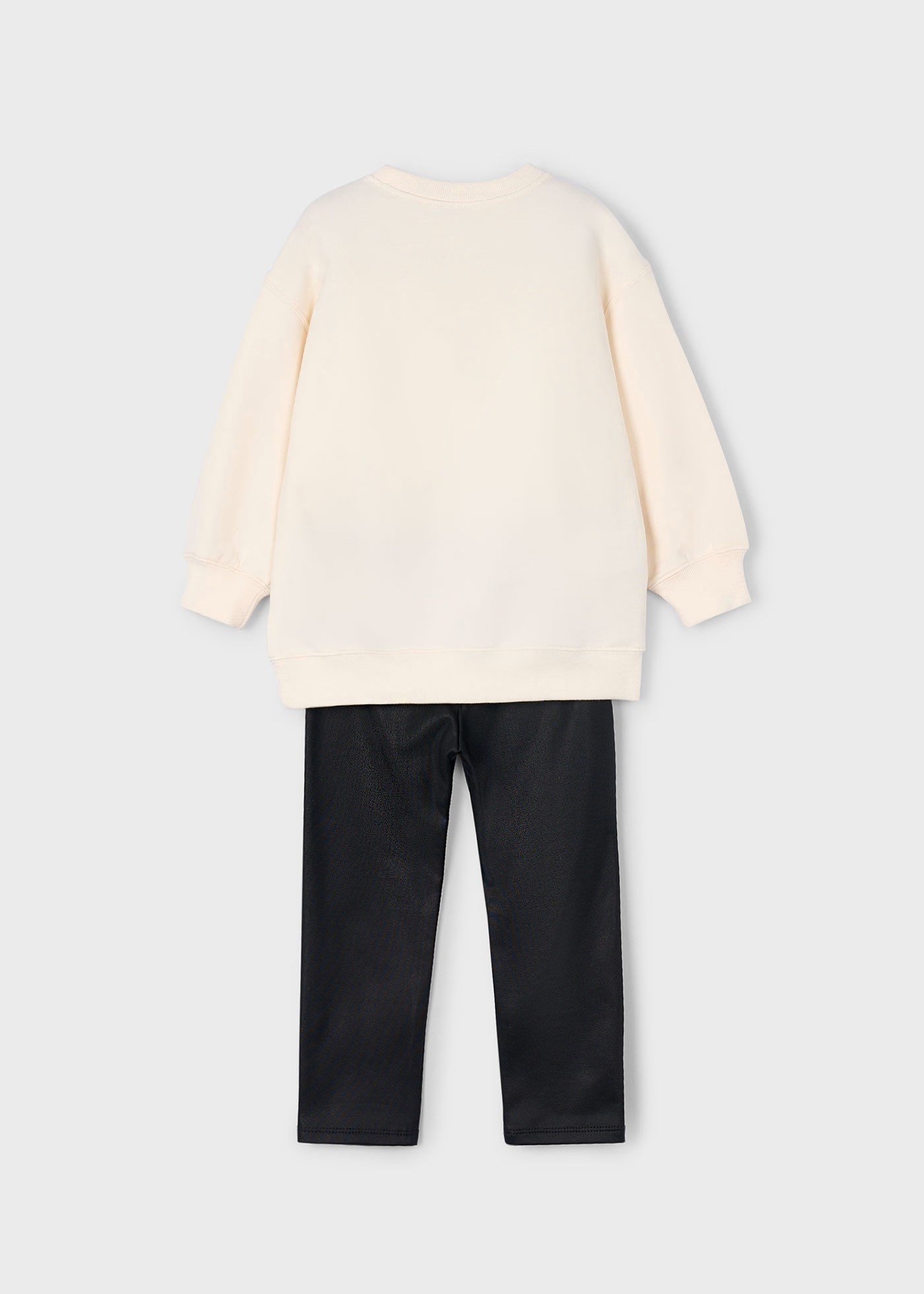 Mayoral Kız Çocuk Oyuncak Ayı Tayt ve Sweatshirt 2 li Takım 4727 Siyah