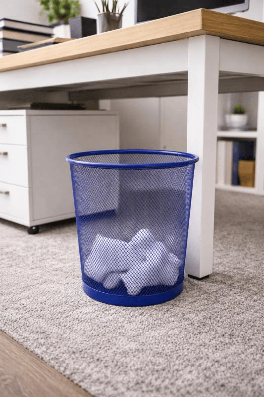 Bigpoint Metal Perfore Çöp Kovası Orta Boy Mavi – BP409-35