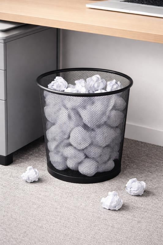 Cassa 8940 File Çöp Sepeti 10 Litre Siyah