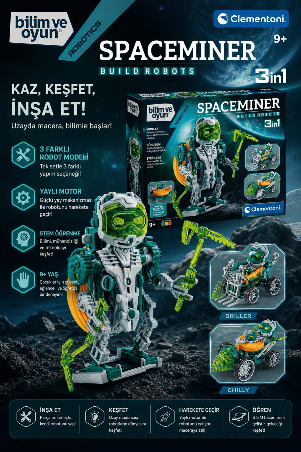Clementoni Bilim ve Oyun: Spaceminer 