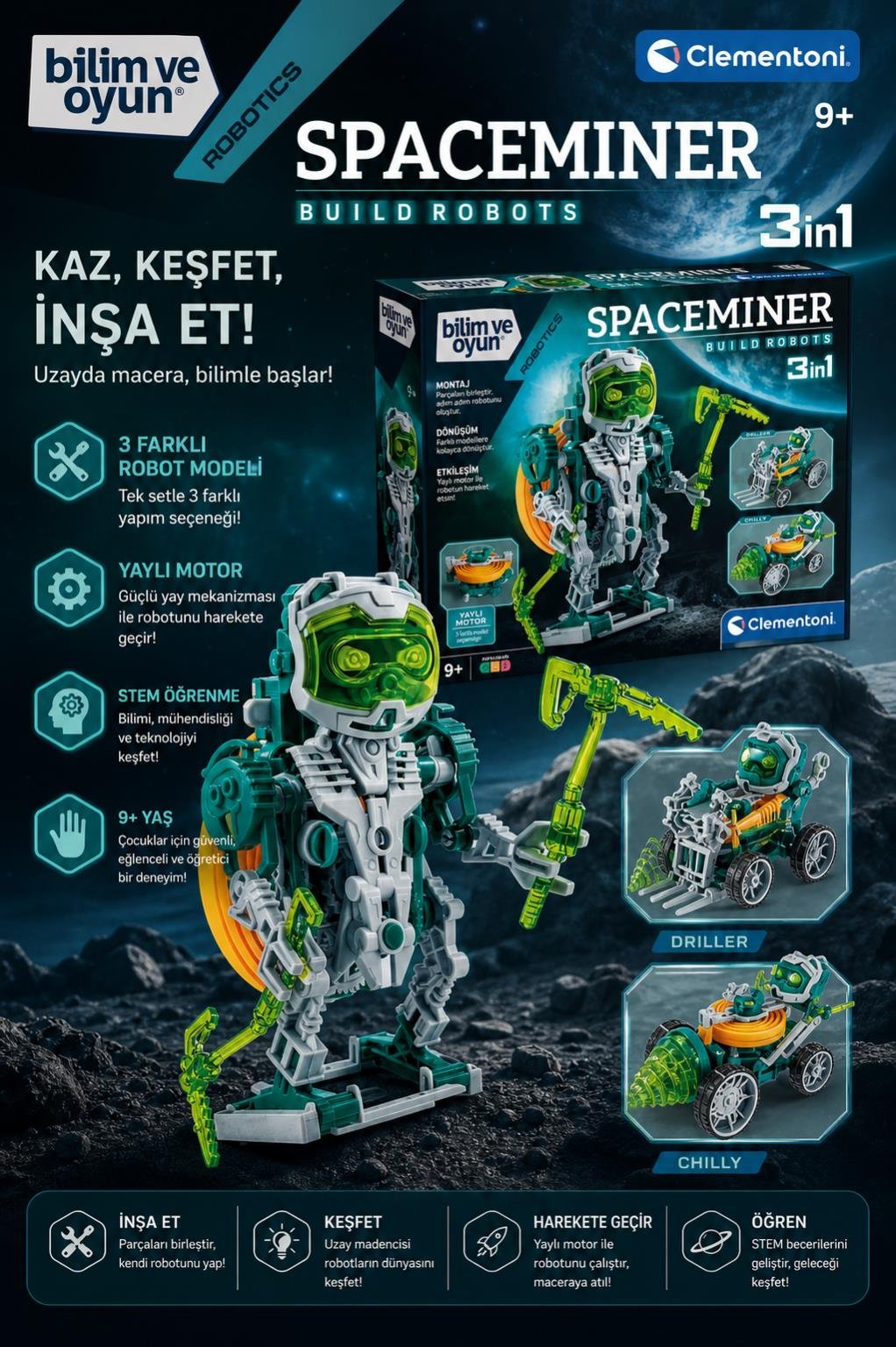 Clementoni Bilim ve Oyun: Spaceminer 