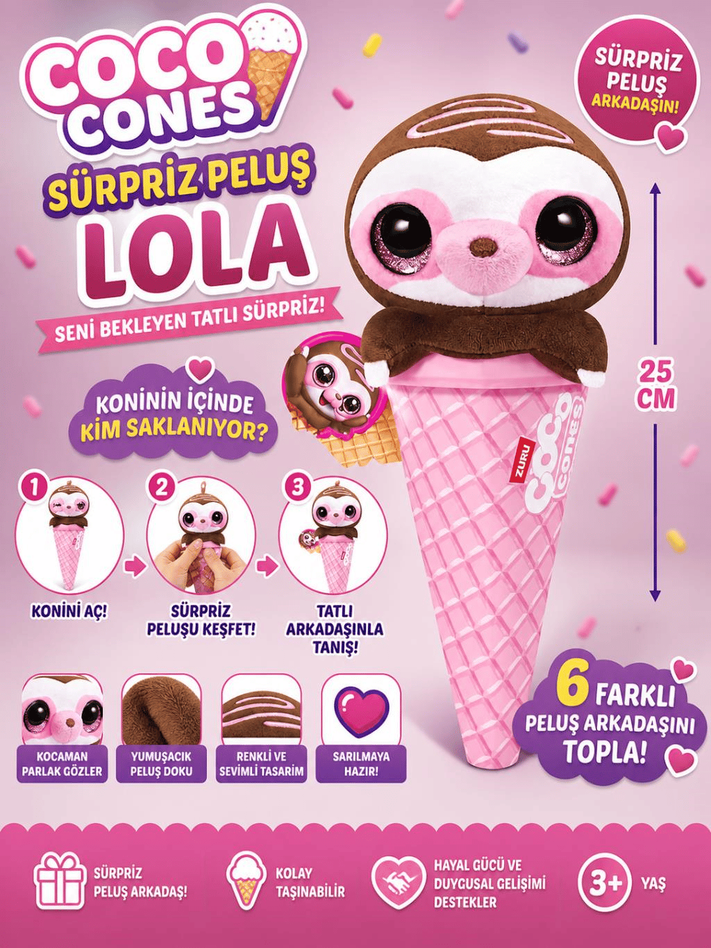Coco Cones Sürpriz Peluş Lola
