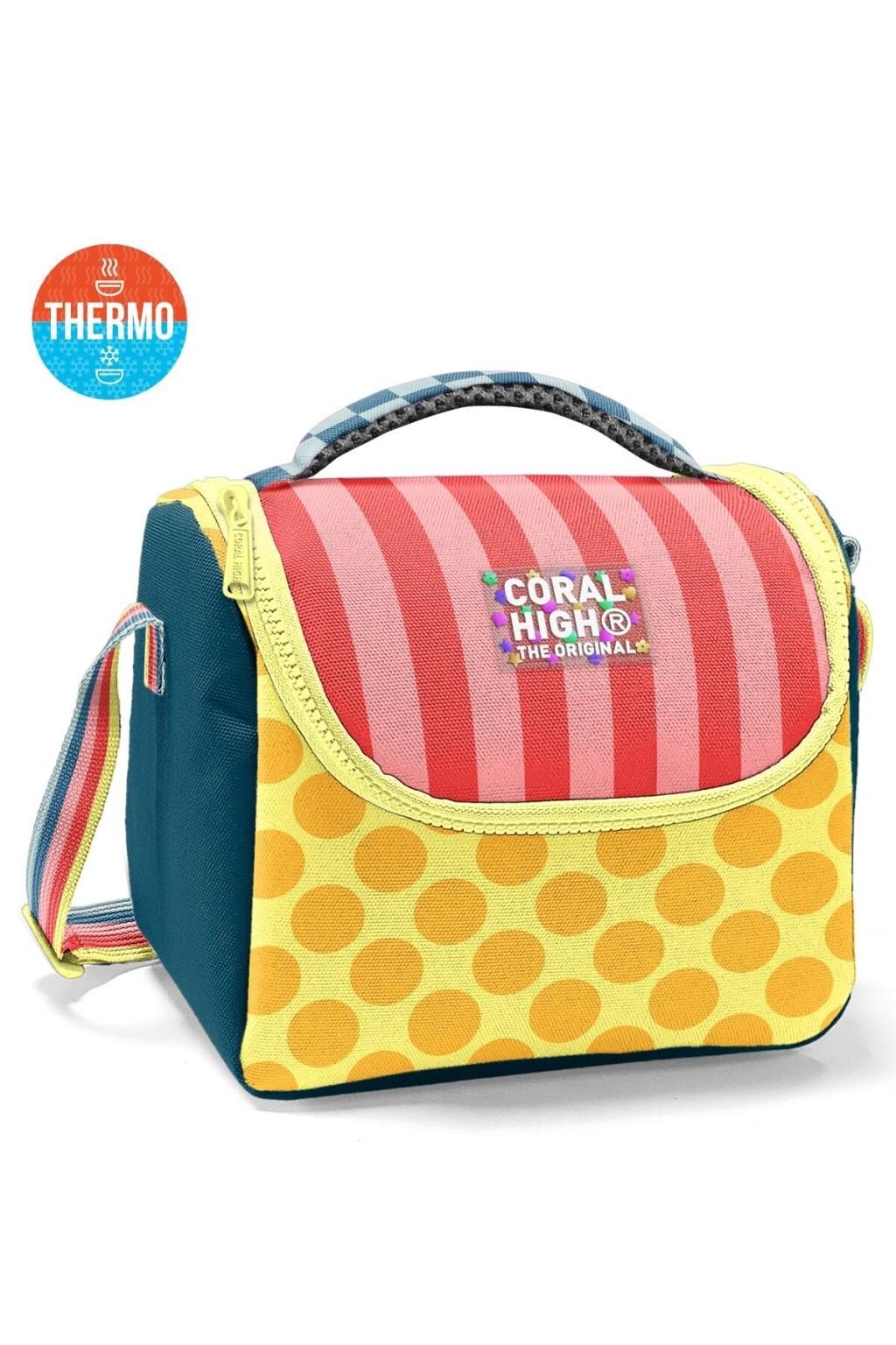 Coral High Kids Çok Renkli Desenli Thermo Beslenme Çantası 37104