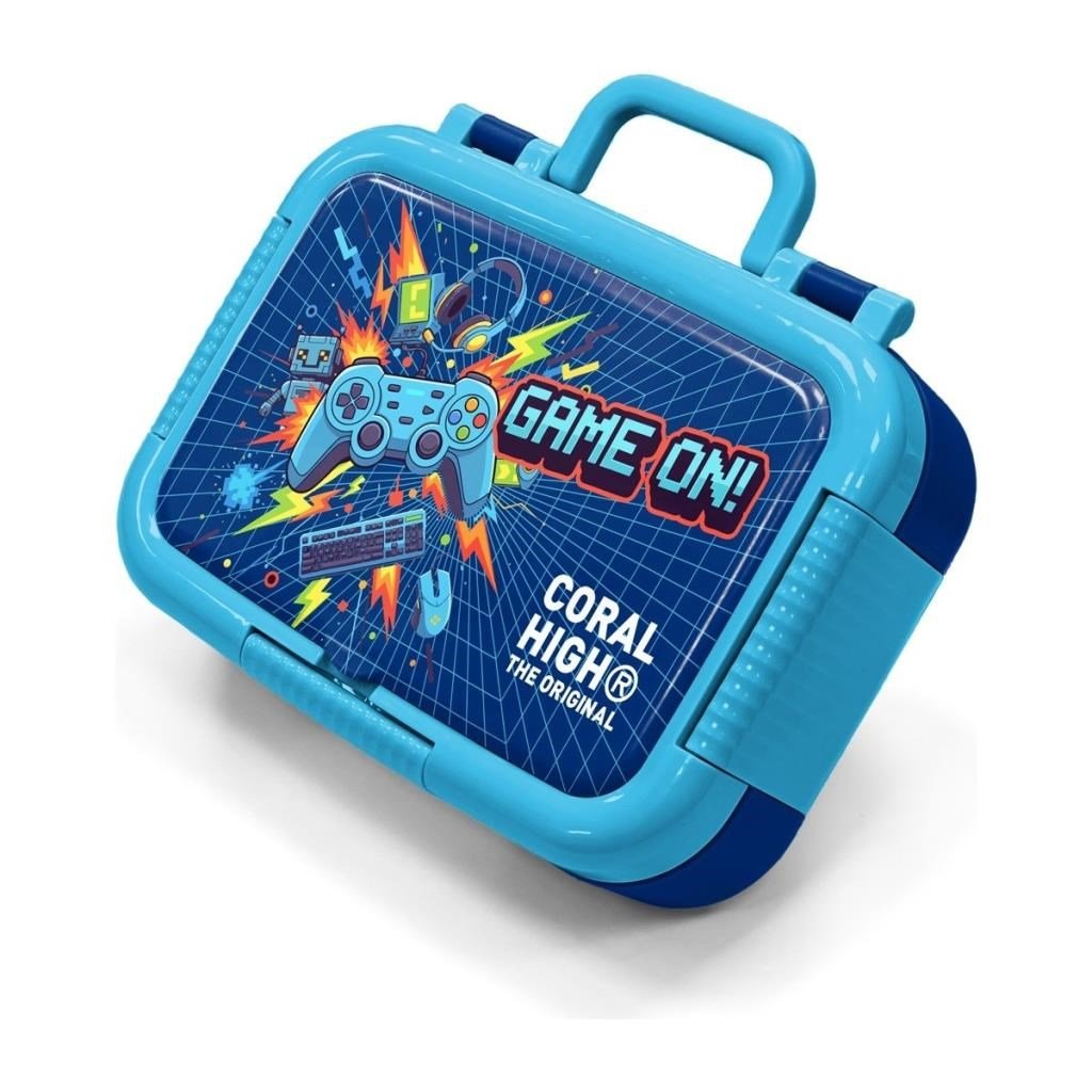 Coral High Kids Lacivert Astronot Desenli Paslanmaz Çelik Beslenme Kabı 39152