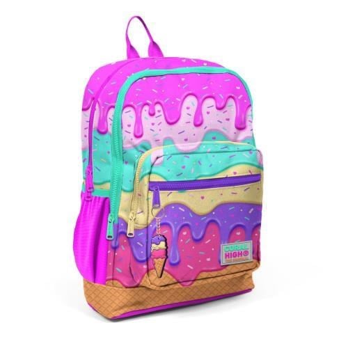 Coral High Kids Pembe Rengarenk Dondurma Desenli Okul Sırt Çantası 23731