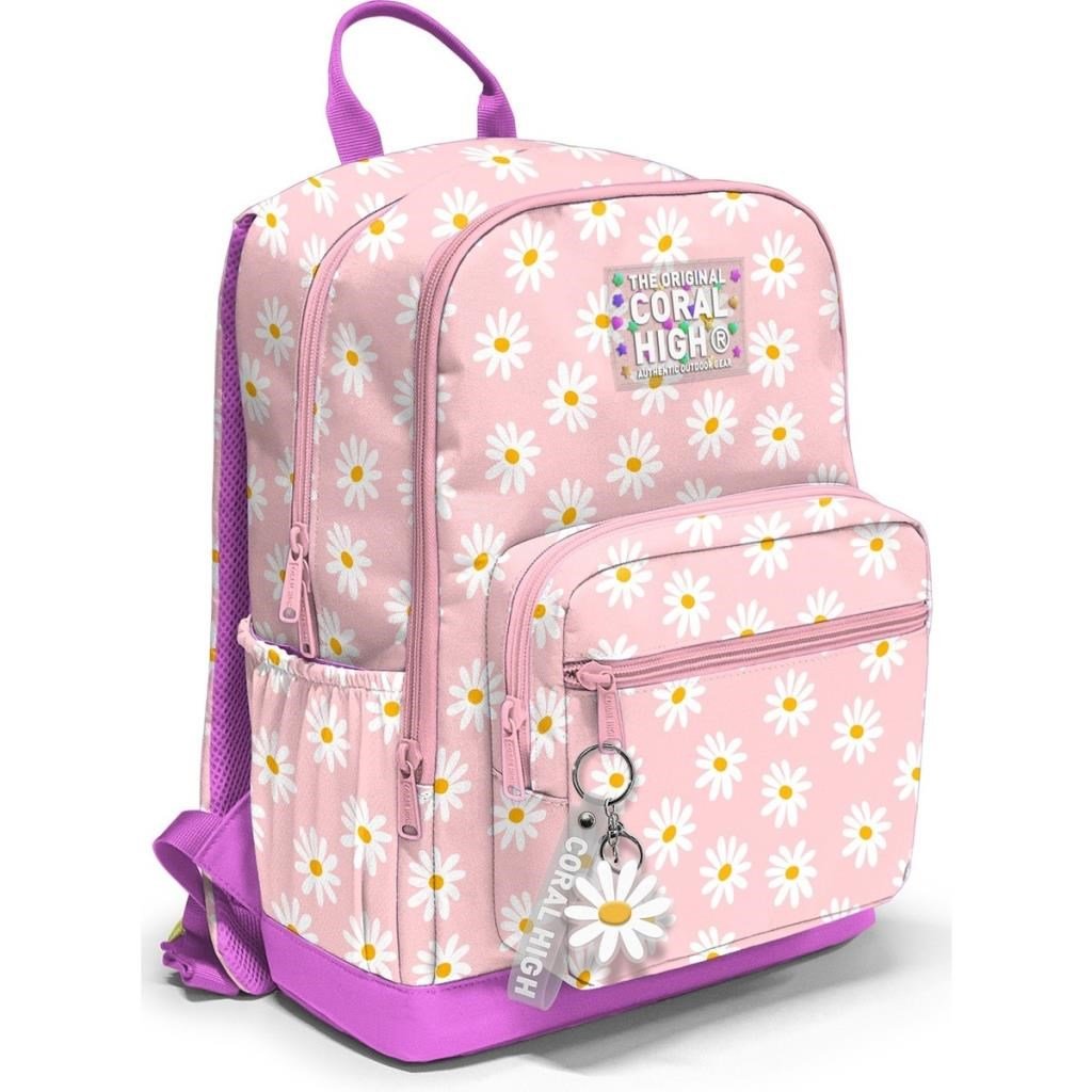 Coral High Papatya Desenli Okul Sırt Çantası 33224