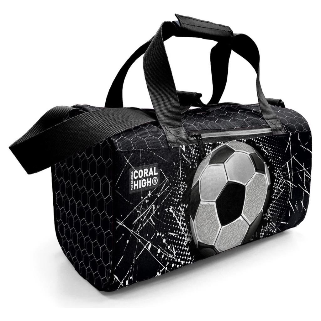 Coral High Siyah Futbol Desenli Spor Çantası 27539