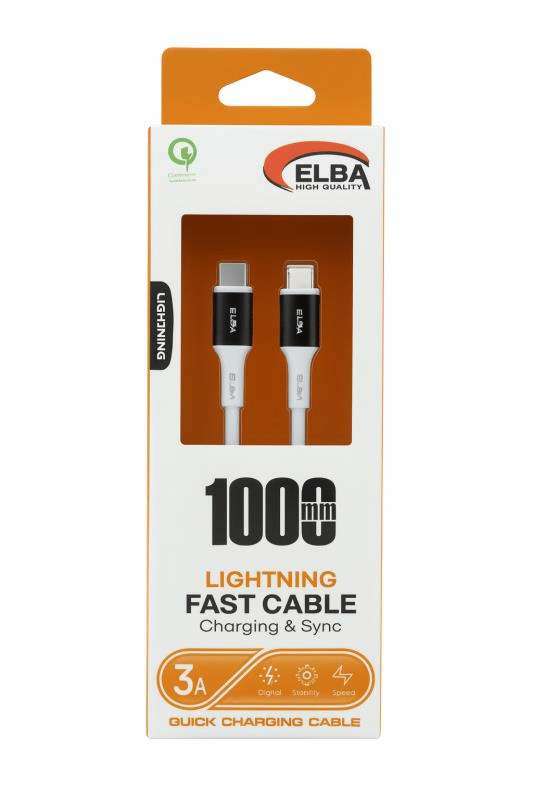 Elba Elb-39 L20 Iphone To Type-c 1Mt Beyaz Şarj Kablosu Beyaz