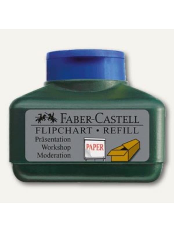 Faber Castell 1538/30 ml Siyah için Flipchart Yedek Mürekkep