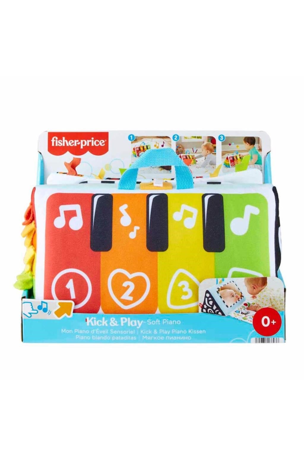 Fisher Price Kick & Play Yumuşak Piyano | Işıklı ve Müzikli Taşınabilir Bebek Oyuncağı | 6 Ay+
