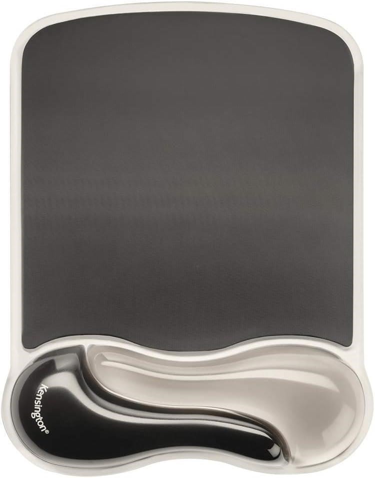 Kensington 62399 Duo Bilek Destekli Memory Foam Fare Pedi, Siyah/Gri