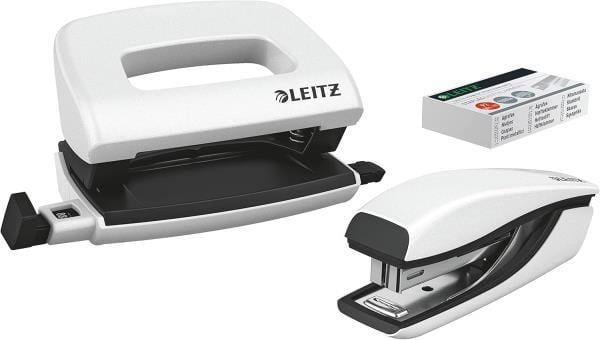 Leitz NeXXt WOW Mini Zımba ve Delgeç Seti - Beyaz - KOD:55612001