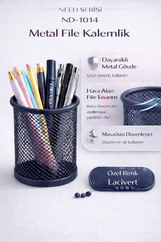 Need Metal File Kalemlik Lacivert ND-1014