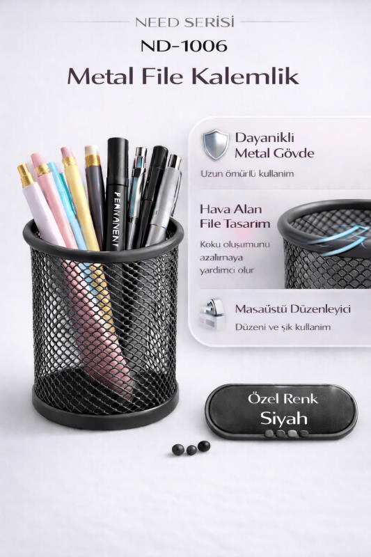 Need Metal File Kalemlik Siyah ND-1006