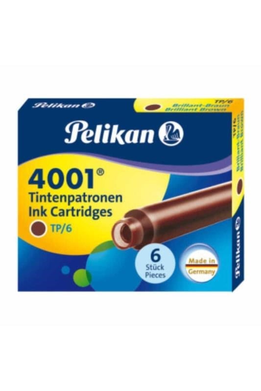 Pelikan Dolma Kalem Kartuşu 6'lı Kahverengi