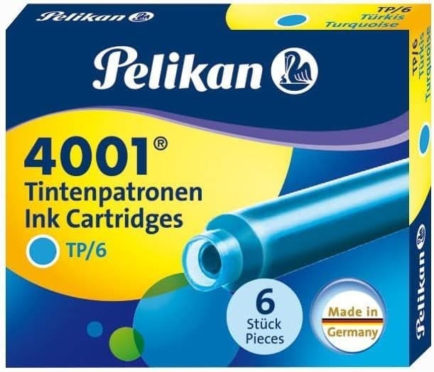 Pelikan Dolma Kalem Kartuşu 6'lı Turkuaz