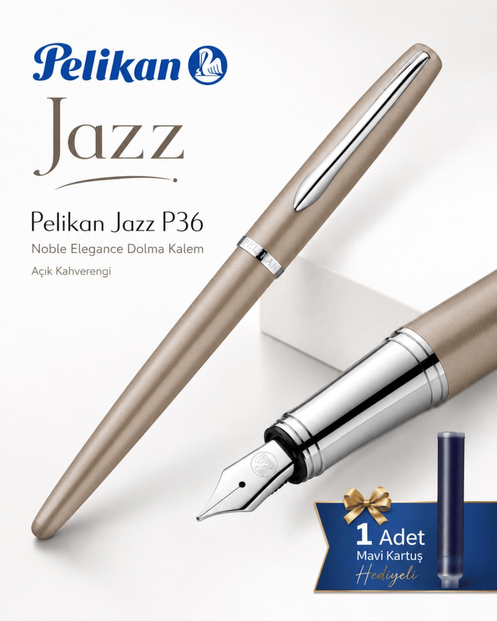 Pelikan Jazz P36 Noble Elegance Dolma Kalem Açık Kahverengi