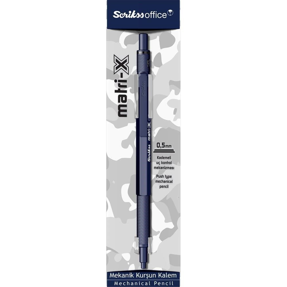 Scrikss Matri-X Mekanik Kurşun Kalem 0.5 mm Lacivert