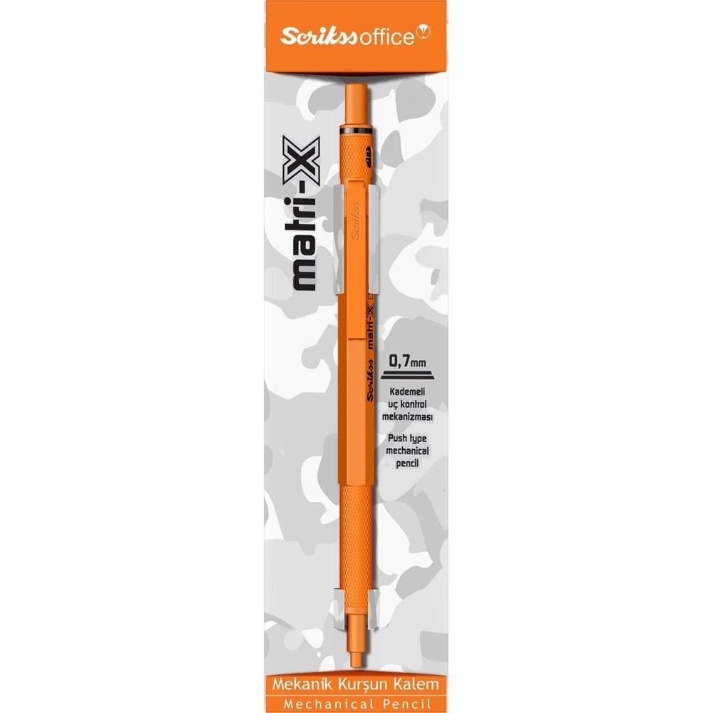 Scrikss Matri-X Mekanik Kurşun Kalem 0.7 Mm Turuncu