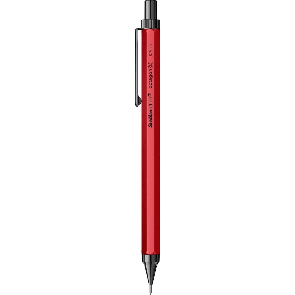Scrikss Octagon-X Mekanik Kurşun Kalem 0.7 mm Kırmızı
