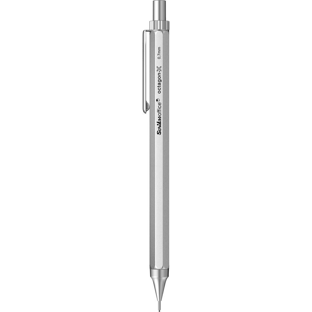 Scrikss Octagon-X Mekanik Kurşun Kalem 0.7 Mm Mat Krom