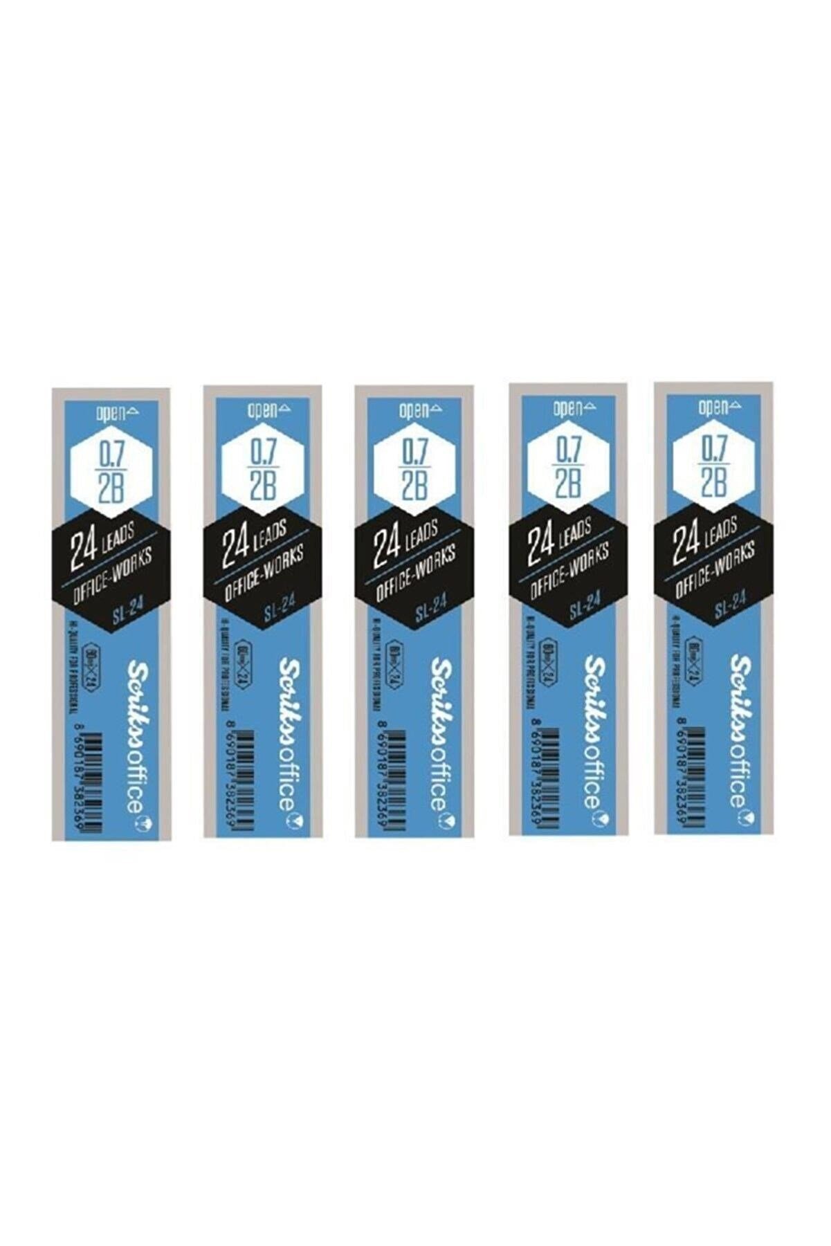 Scrikss Sl-24 Min Versatil Kalem Ucu 2b 0,7 Mm 5'li Paket