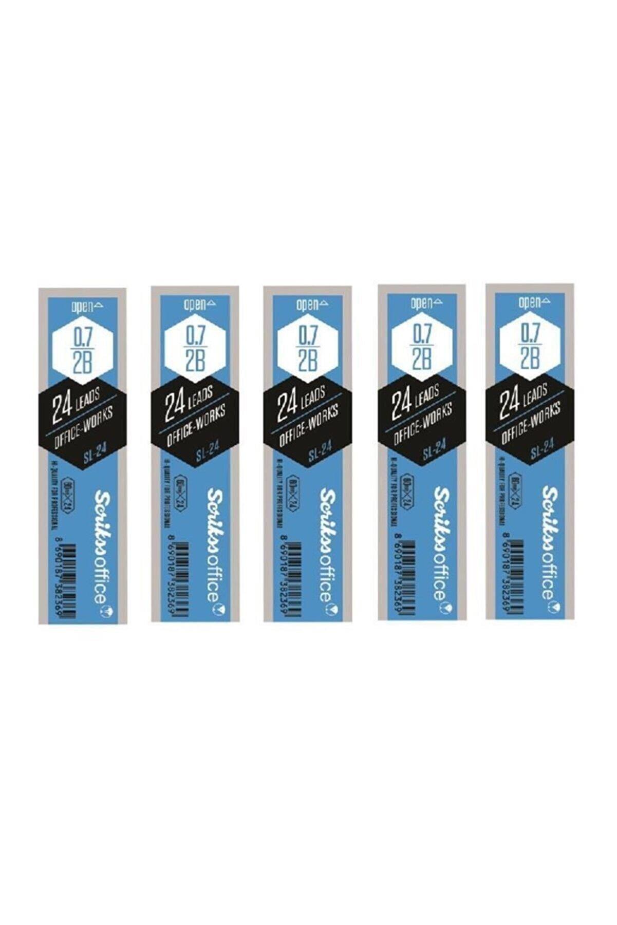 Scrikss Sl-24 Min Versatil Kalem Ucu 2b 0,7 Mm 5'li Paket
