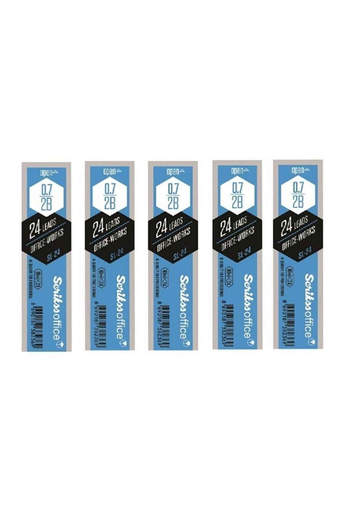 Scrikss Sl-24 Min Versatil Kalem Ucu 2b 0,7 Mm 5'li Paket