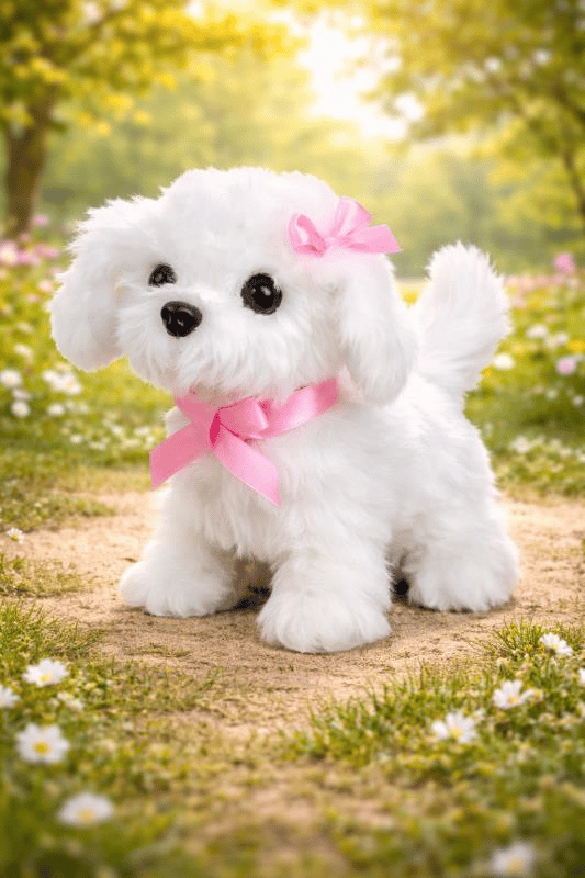 Sevimli Köpek Maltese – Sesli ve Hareketli Pelüş Oyuncak
