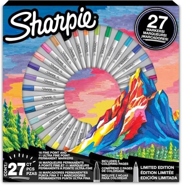 Sharpie Fine Permanent Markör Dağ - 27'li Kutu -2205231